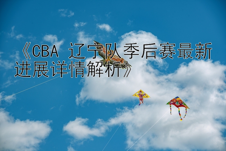 《CBA 辽宁队季后赛最新进展详情解析》